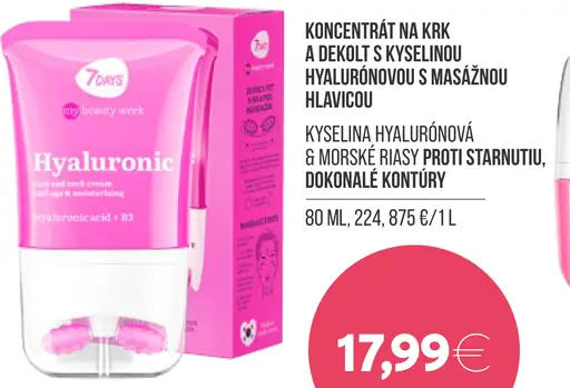 7Days Koncentrát na krk a dekolt s kyselinou hyalurónovou