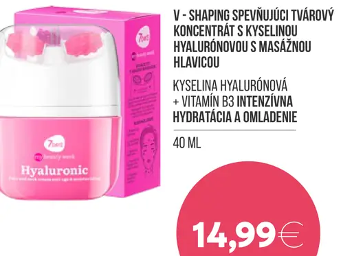 7Days V-shaping spevňujúci tvárový koncentrát s kyselinou hyalurónovou