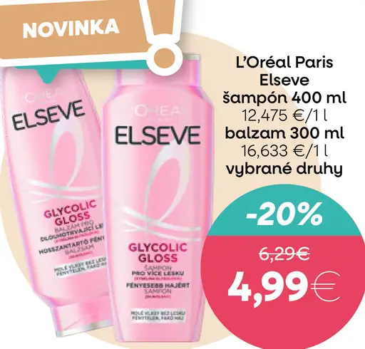 L'Oréal Paris Elseve šampón vybrané druhy