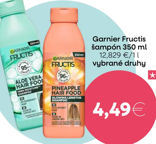 Garnier Fructis šampón vybrané druhy