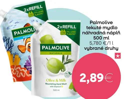 Palmolive tekuté mydlo náhradná náplň