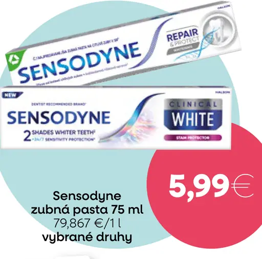 Sensodyne zubná pasta