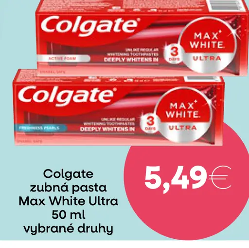 Colgate zubná pasta Max White Ultra