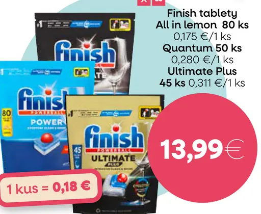 Finish tablety All in 1 Lemon, Quantum, Ultimate Plus