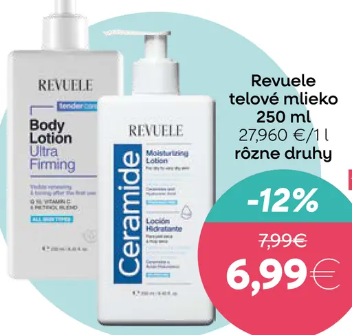 Revuele telové mlieko