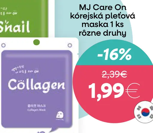 MJ Care ON kórejská pleťová maska