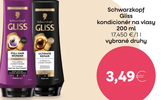 Schwarzkopf Gliss kondicionér na vlasy