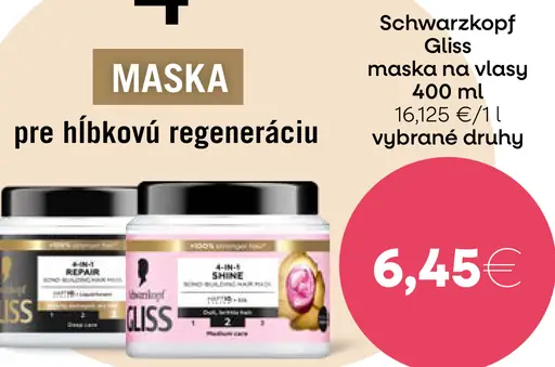 Schwarzkopf Gliss maska sérum na vlasy