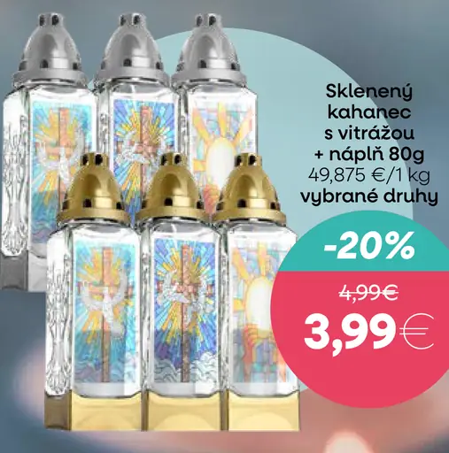 Sklenený kahance s vŕtačkou s náplňou
