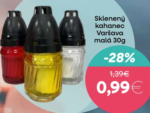 Skleněný kahanec Varšava malá