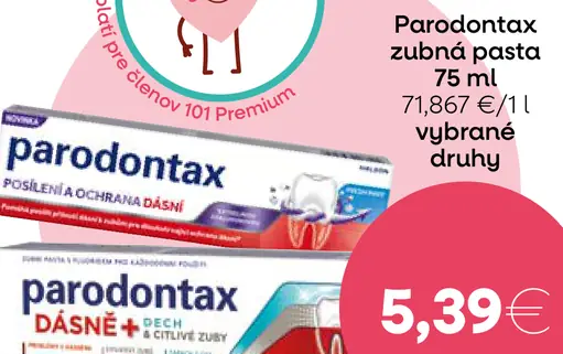 Parodontax zubná pasta