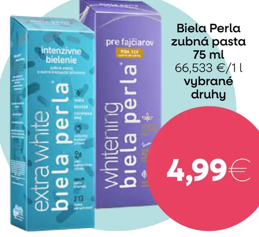 Biela Perla zubná pasta