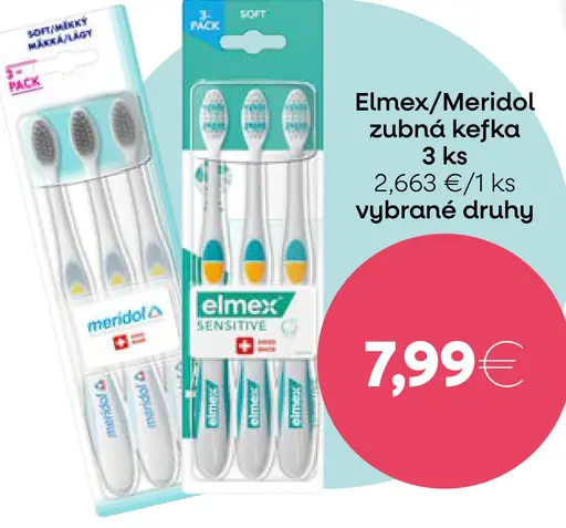 Elmex/Meridol zubná kefka