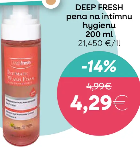 DEEP FRESH pena na intímnu hygienu