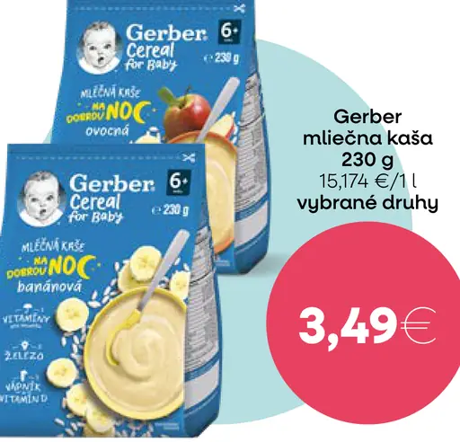 Gerber mliečna kaša