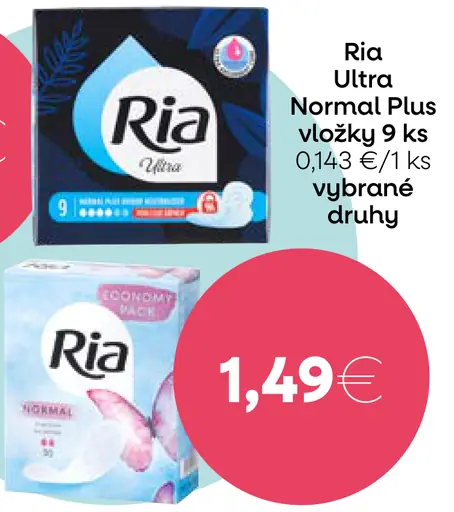 Ria Ultra Normal Plus vložky