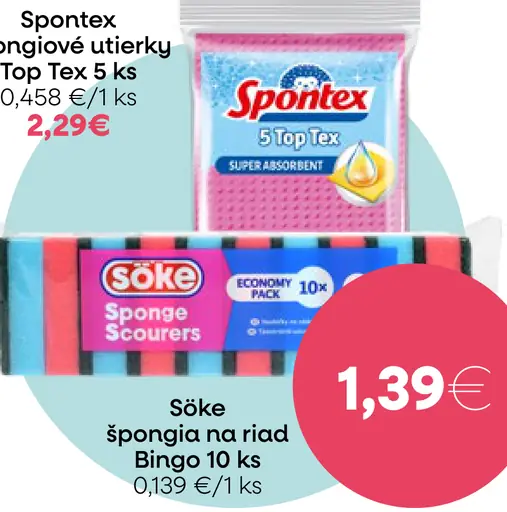Spontex špongie uterky TopTex