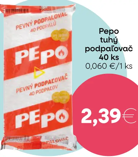 Pepo tuhý podpalovač