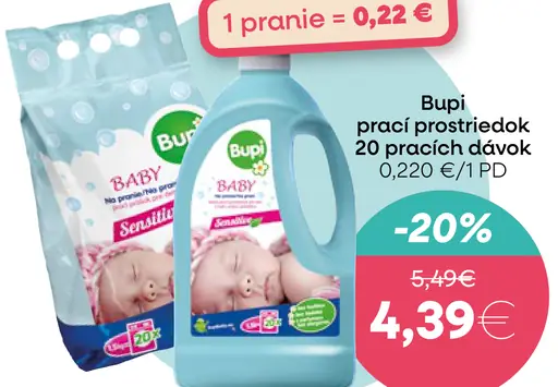 Bupi prací prostriedok