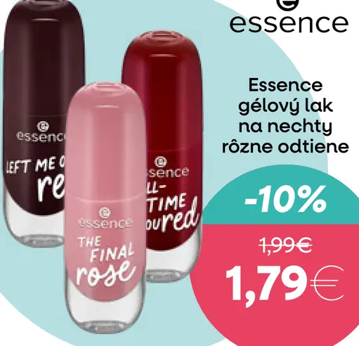 Essence gélový lak na nechty