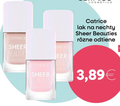 Catrice lak na nechty Sheer Beauties