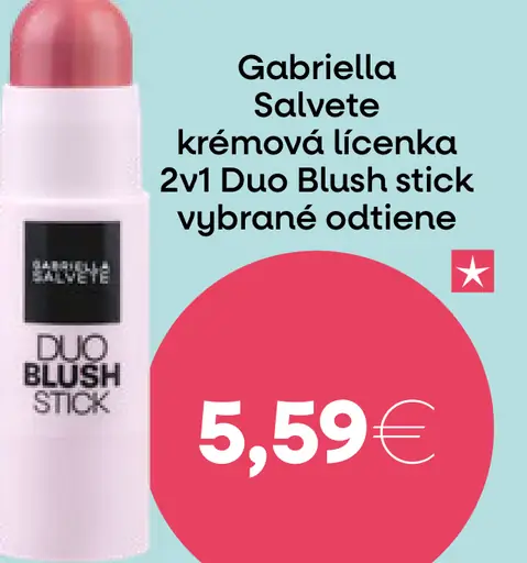 Gabriella Salvete krémová licenka 2v1 Duo Blush Stick