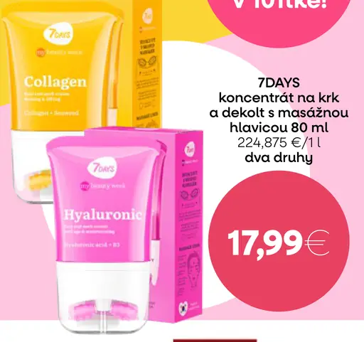 7DAYS Koncentrát na krk a dekolt s masážnou hlavicou