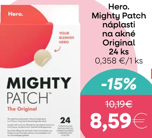 Hero. Mighty Patch Náplasti na akné