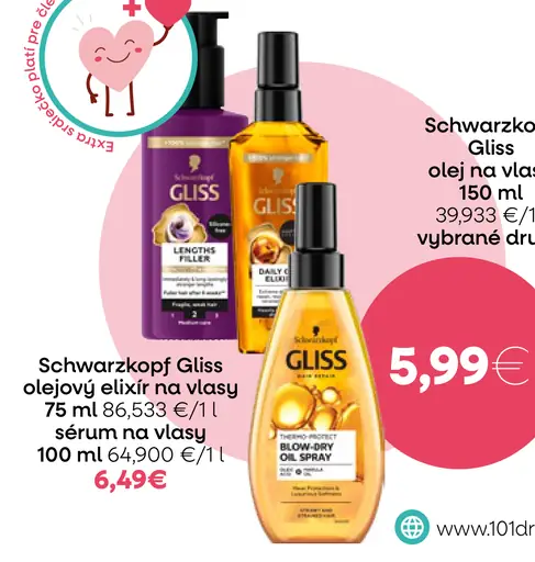 Schwarzkopf Gliss olejový elixír na vlasy