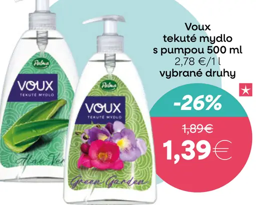 Voux tekuté mydlo s pumpou