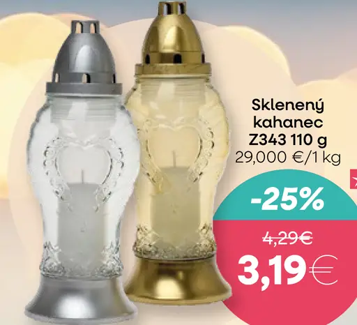 Sklenený kahance 2343