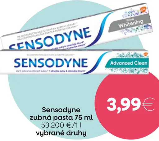 Sensodyne zubná pasta