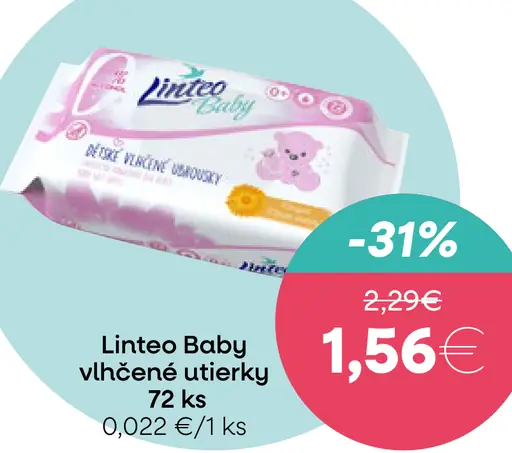 Linteo Baby vlhčené utierky