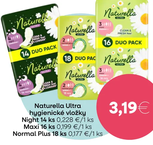 Naturella Ultra hygienické vložky