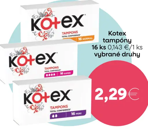 Kotex Tampóny