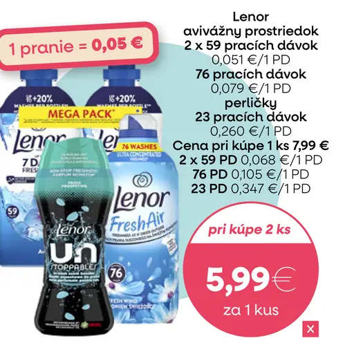Lenor avivážny prostriedok