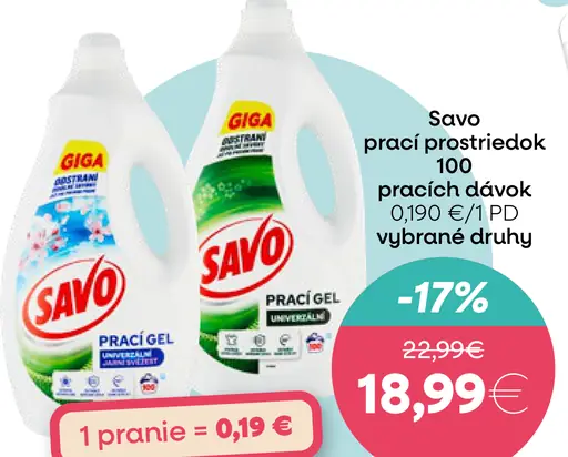 Savo prací prostriedok