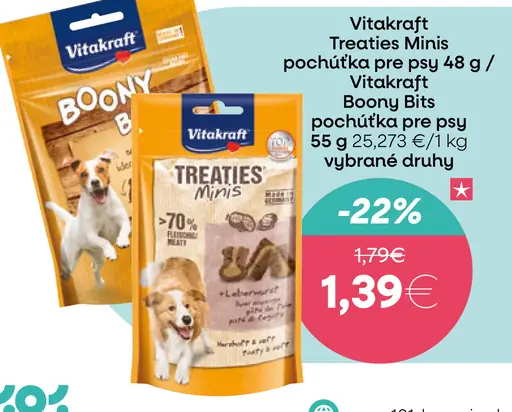 Vitakraft Treaties Mini pochúťka pre psov