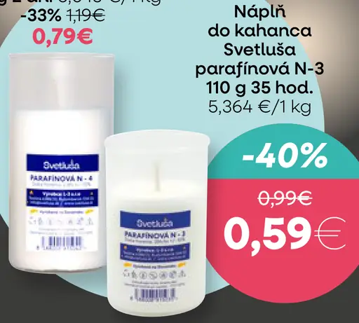 Náplň do kahanca parafínová N-1