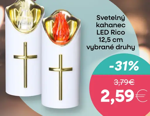 Svetelný kahanec LED Rico