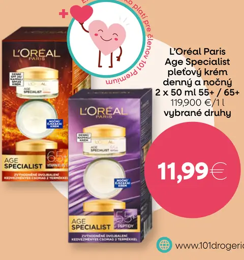 L'Oréal Paris Age Specialist pleťový krém denný a nočný