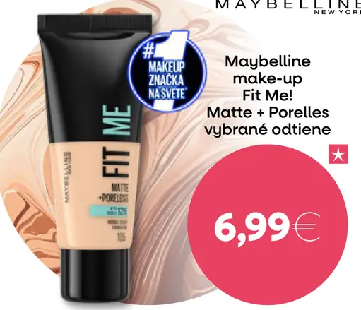 Maybelline make-up Fit me! Matte + Poreless