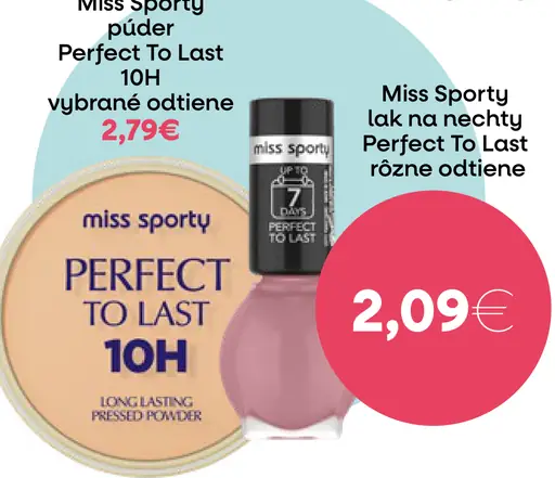 Miss Sporty púder Perfect To Last 10H