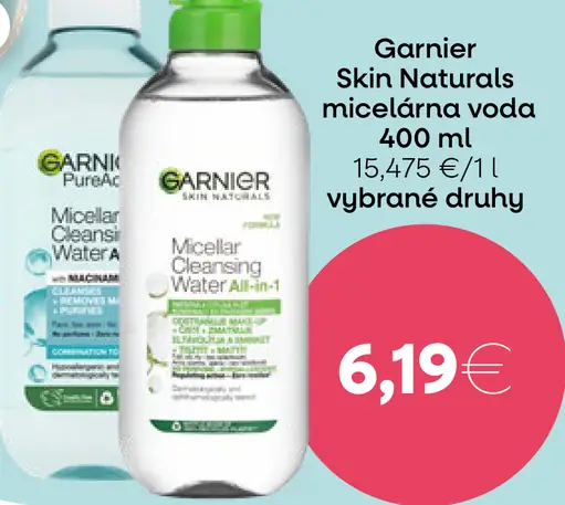 Garnier Skin Naturals micelárna voda