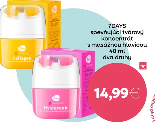 7DAYS Spevňujúci tvárový koncentrát s masážnou hlavicou