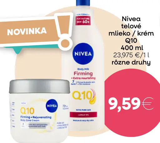 Nivea telové mlieko a krém Q10