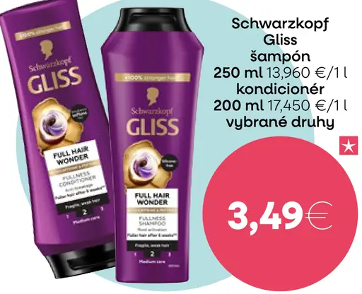 Schwarzkopf Gliss šampón a kondicionér