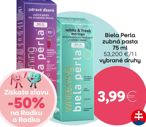 Biela Perla zubná pasta