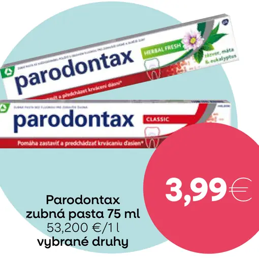 Parodontax zubná pasta