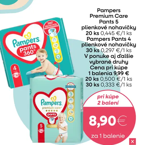 Pampers Premium Care Pants plienky